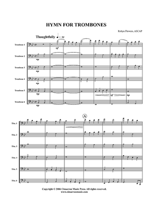 Hymn for Trombones - Score