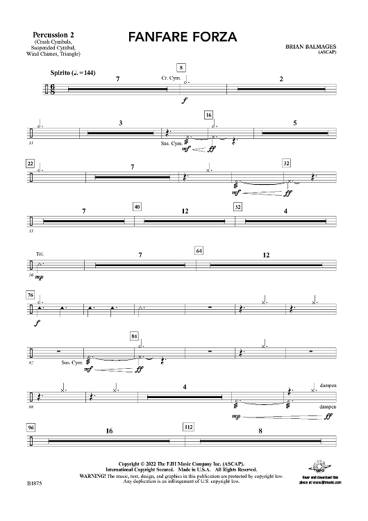 Fanfare Forza - Percussion 2