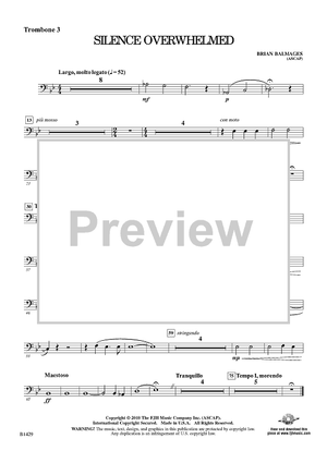 Silence Overwhelmed - Trombone 3