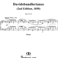 Davidsbündlertänze, Op. 6, No. 11 (2nd Edition, 1850)