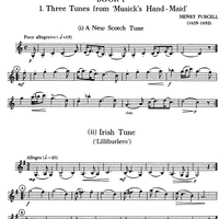 Three Tunes from Musicks Hand-Maid - Clarinet in B-flat