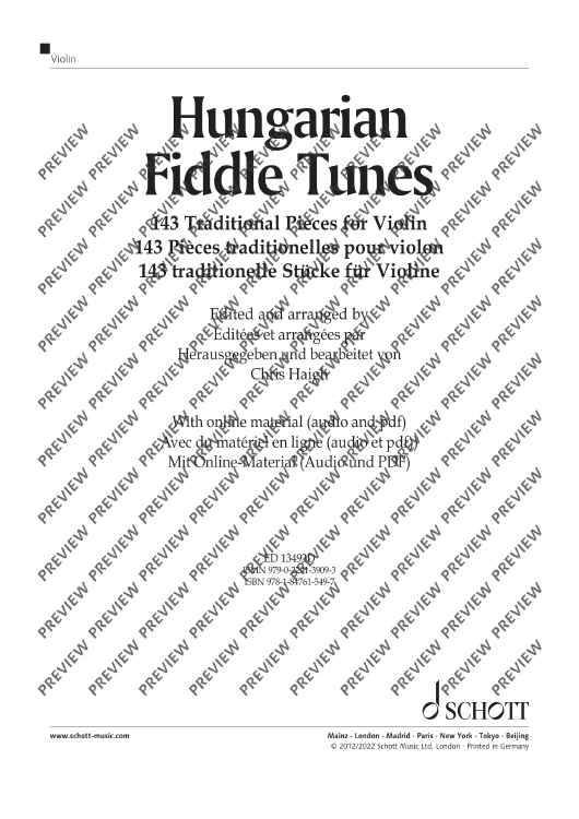 Hungarian Fiddle Tunes