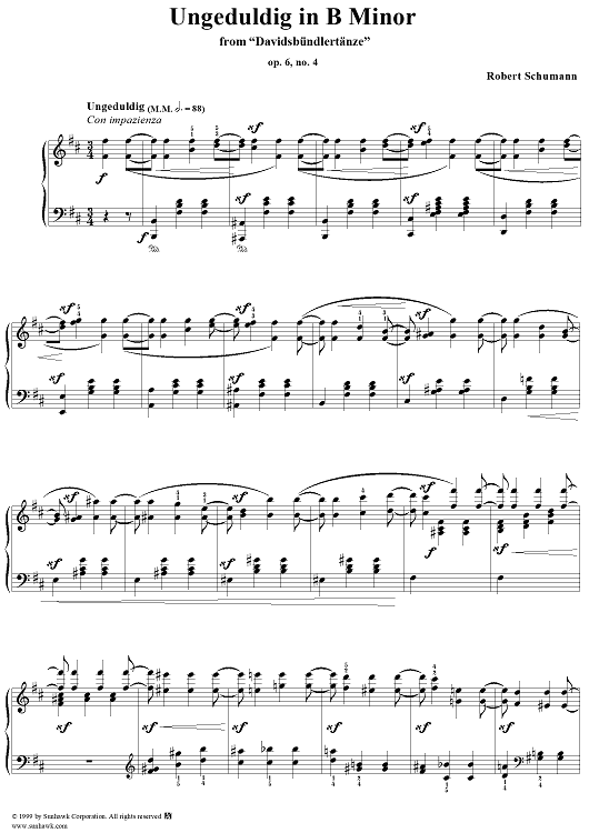 Davidsbündlertänze, Op. 6, No. 04 (1st Edition, 1937)