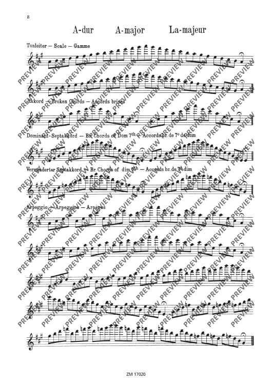 Scales, Broken Chords and Arpeggios" Sheet Music for Flute Sheet