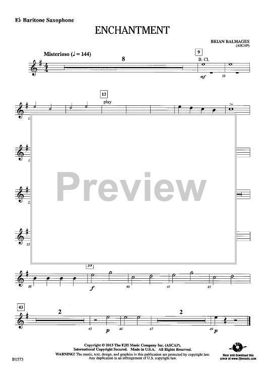 Enchantment - Eb Baritone Sax