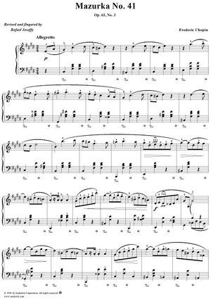No. 41 in C-sharp Minor, Op. 63, No. 3
