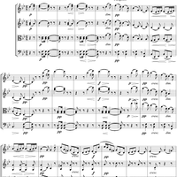String Quartet No. 10, Movement 3 - Score