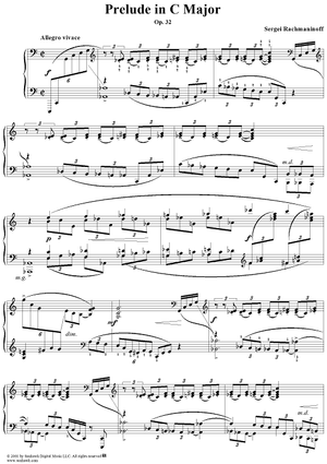 Prelude in C major, Op. 32, No. 1