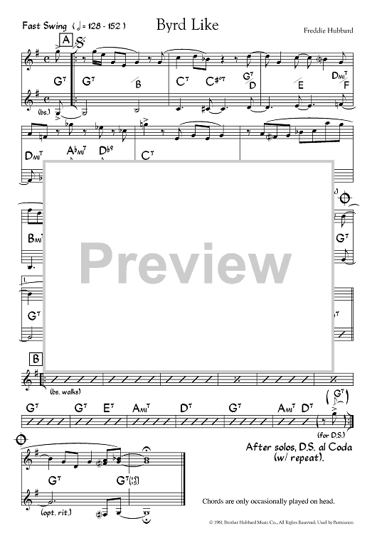 Byrd Like - Bb Instruments