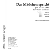 Das Mädchen spricht Op.107 No. 3