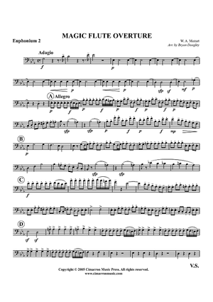 Magic Flute Overture - Euphonium 2 BC/TC