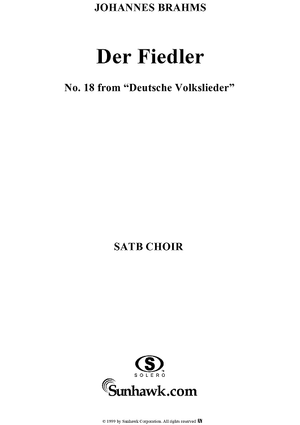 Deutsche Volkslieder, No. 18, Der Fiedler