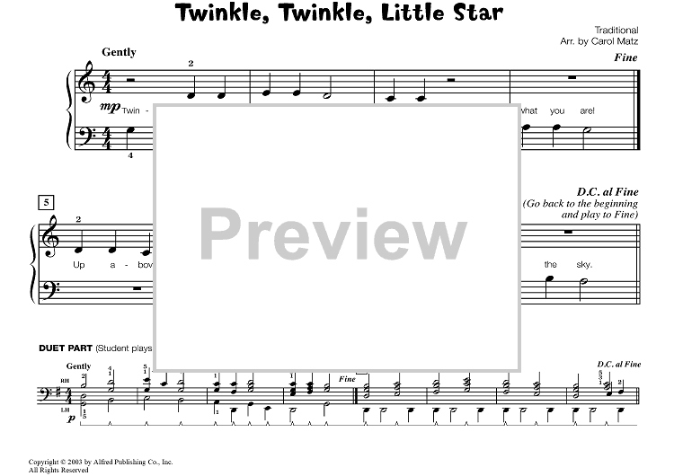 Twinkle, Twinkle, Little Star