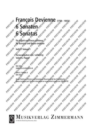 6 Sonatas - Score and Parts