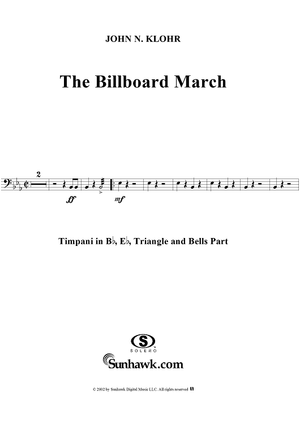 The Billboard March - Timpani/Percussion