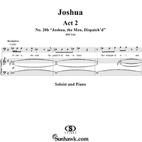 Joshua, Act 2, No. 20b: "Joshua, the men, dispatch'd"