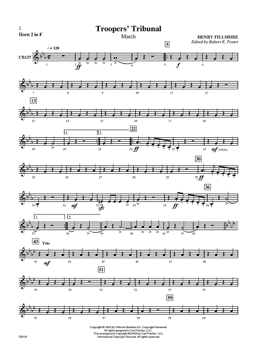 Troopers' Tribunal - Horn 2 in F