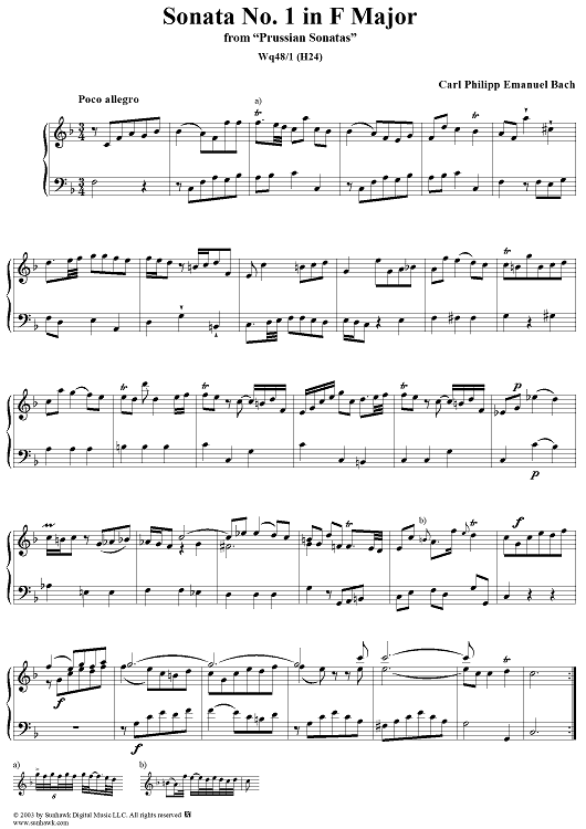 Sonata No. 1 in F major