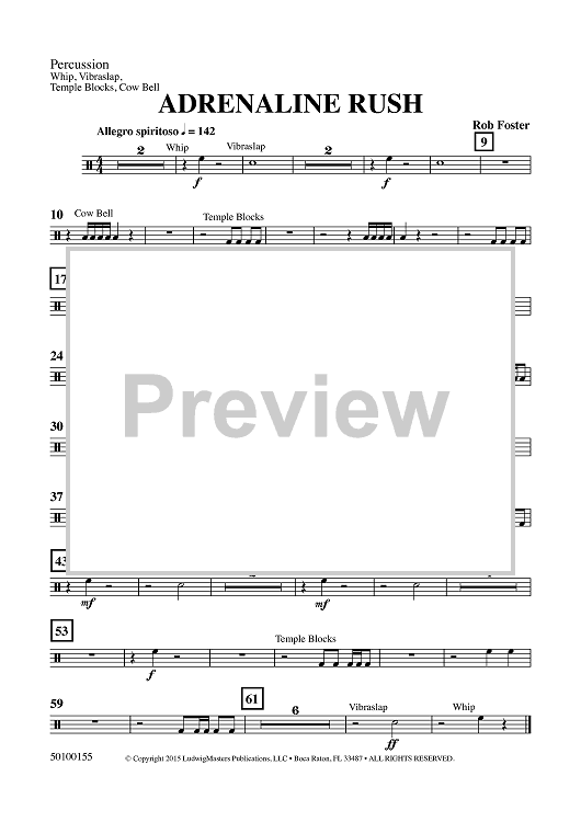 Adrenaline Rush - Percussion