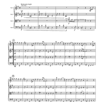 Music for Four, Collection No. 1 - Popular Christmas Favorites - Score