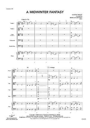 A Midwinter Fantasy - Score