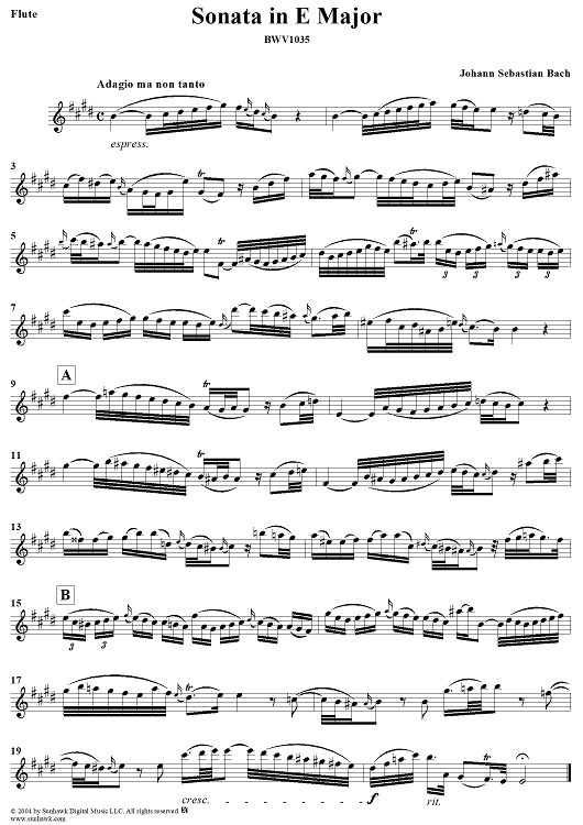 Flute Sonata No. 6 - Flute