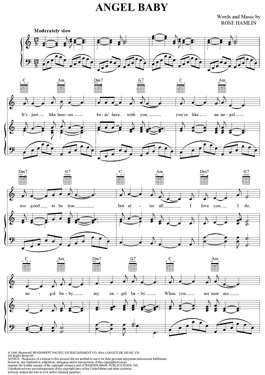 Ángel Bebé\u0026quot; Partitura de RosieÁngel Bebé\u0026quot; Partitura de Rosie  