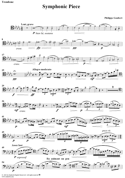 Symphonic Piece - Trombone