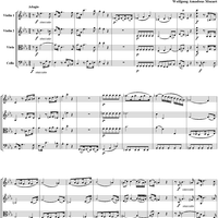 Adagio and Fugue - Score