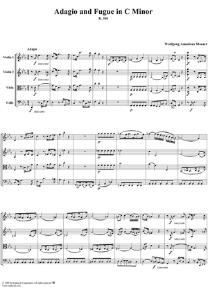 Adagio and Fugue - Score