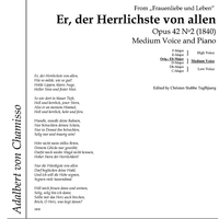 Er, der Herrlichste von allen Op.42 No. 2