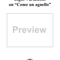 Eight Variations on "Come un agnello", in A Major, K454a (K460)