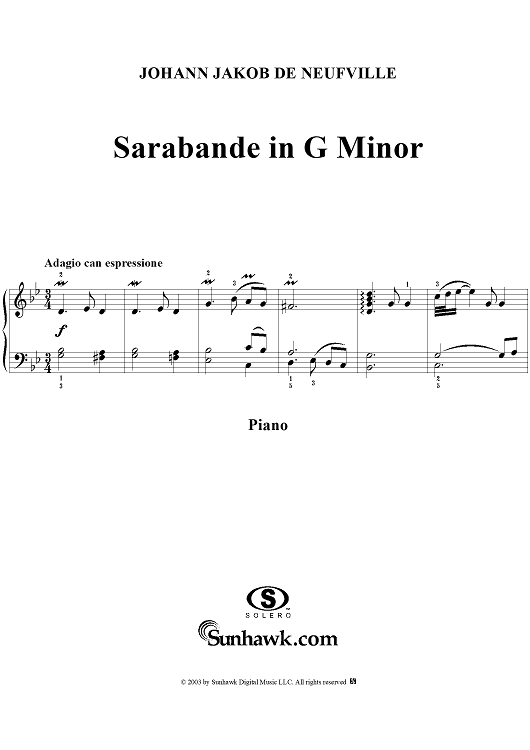 Sarabande in G Minor