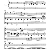 Sonata for violin and piano No. 1 - Score