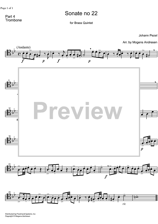 Sonata No.22 - Trombone