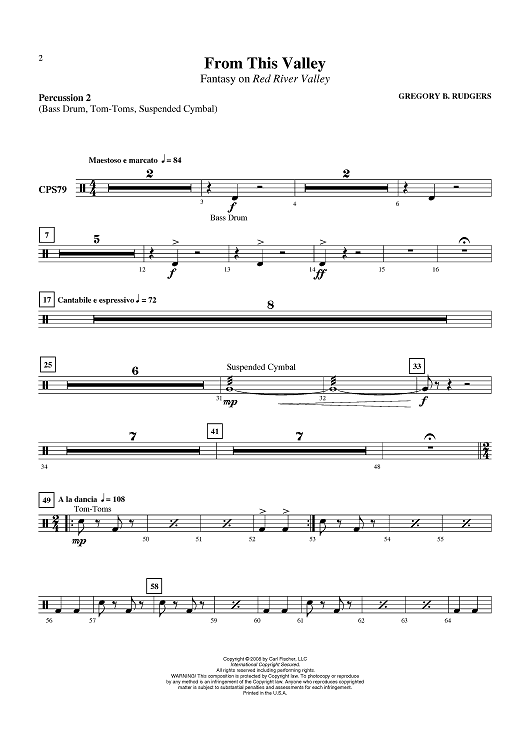 From This Valley - Percussion 2