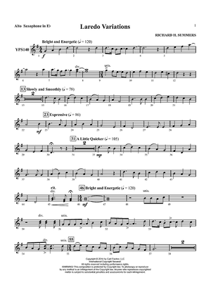 Laredo Variations - Alto Sax