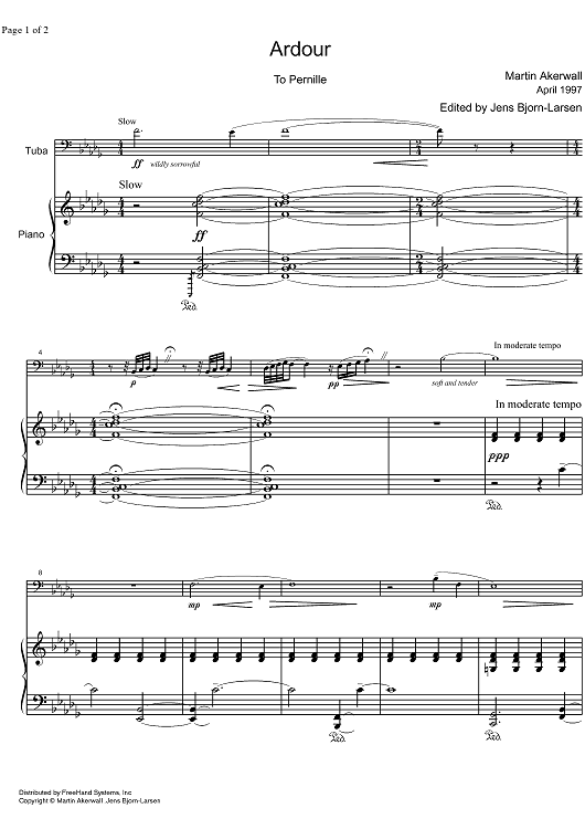 Moments d'été - Score