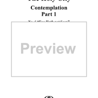 The Holy City: Part I. "Contemplation", No. 6, "Eye Hath Not Seen" (Mezzo-Soprano)