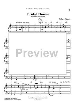 Bridal Chorus - from Act III of Lohengrin - Keyboard or Guitar