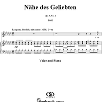 Nähe des Geliebten, Op.5 No.2, D162
