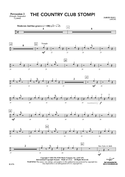 The Country Club Stomp! - Percussion 2