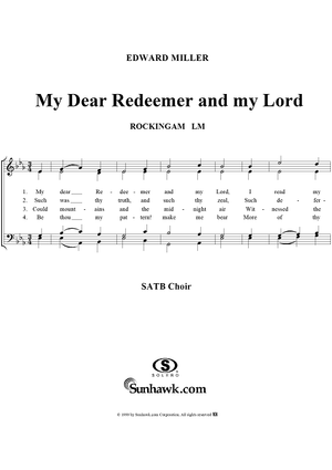 My Dear Redeemer and my Lord