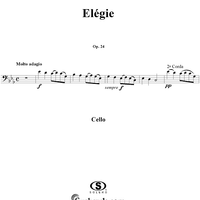 Elégie - Cello