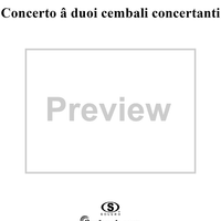 Concerto â duoi cembali concertanti