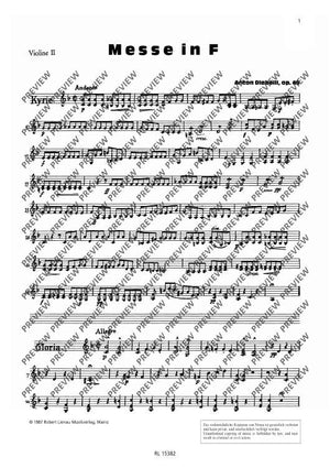 Mass in F - Violin II