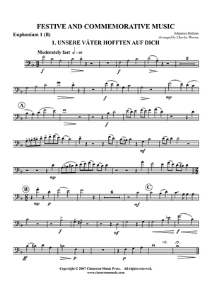 Festive And Commemorative Music - Euphonium 1B