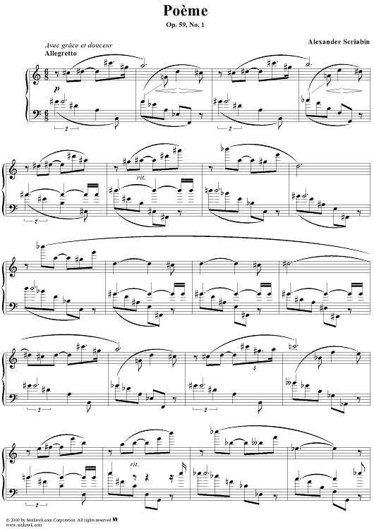 Op. 59, No. 1:  Poème