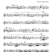 Tambourin - Part 1 Clarinet in Bb
