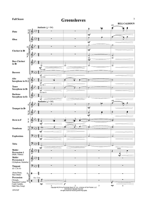 Greensleeves - Score